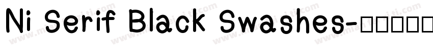 Ni Serif Black Swashes字体转换